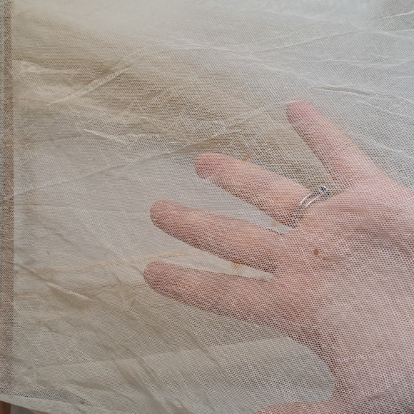 VINTAGE Mesh vest with lace - cream boho vest - layering piece - Picture 8 of 9